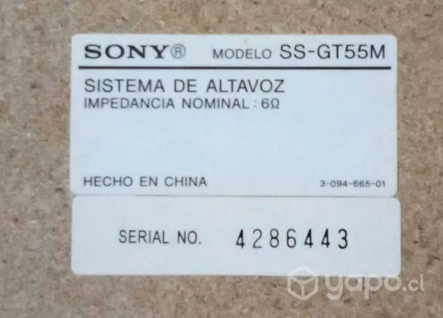 Parlante Sony