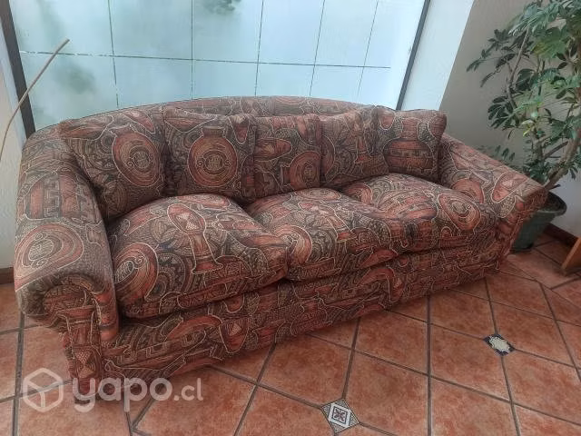 Sofá impecable 3 cuerpos