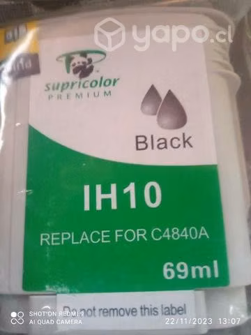 Tinta HP 10 black alternativa sellada de 69ml