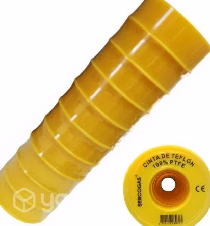 Teflon profecional 1/2 gas 10mt amarillo