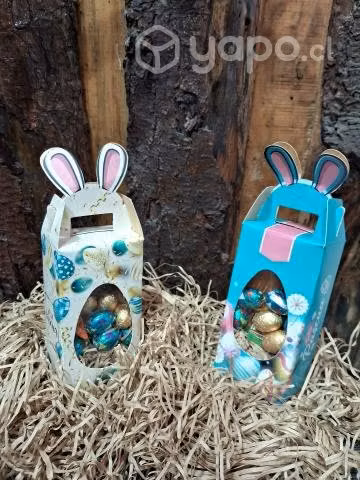 Cajitas de Conejitos de Pascua Chocolate