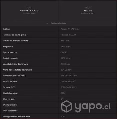 Amd Asus Rog Strix Radeon Rx 570 Oc Edition 8gb - Imagen 3