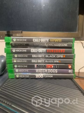 Xbox One Halo Edition + 2 controles y 8 juegos