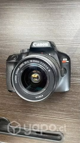 Camara canon rebel t100 + lente 18-55