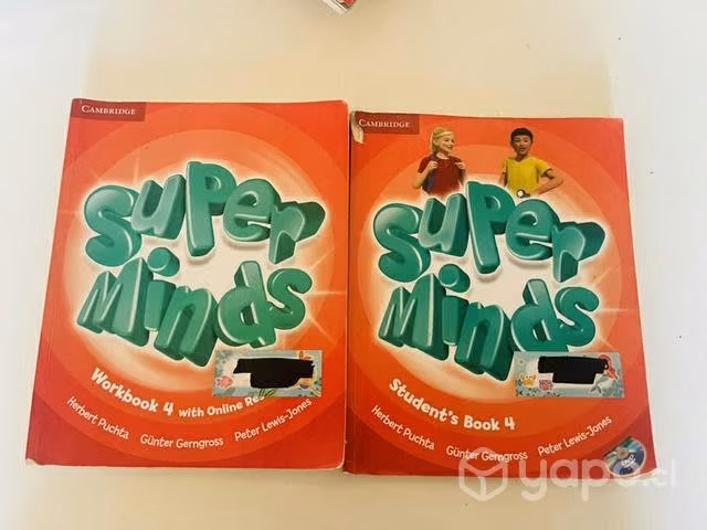 Libros textos súper minds 4 cuarto básico