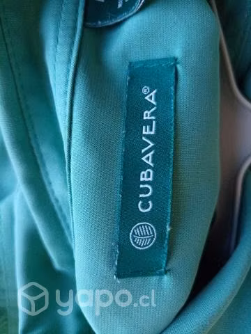 Camisa Guayabera Marca Cubavera Verde - Imagen 2