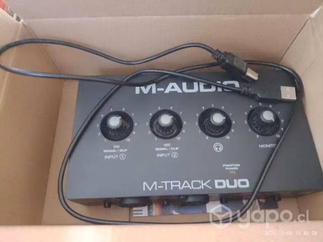 Interfaz de audio M-audio M-track Duo