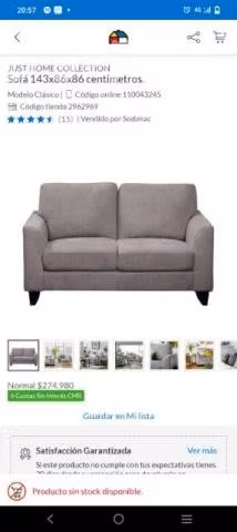 Sofa 2 cuerpos