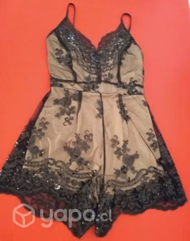 Vestido enterito de fiesta o gala talla s