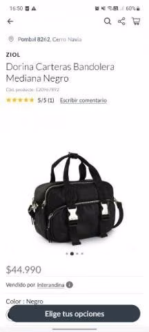 Cartera tipo Bandolera ZIOL Nueva - Imagen 3