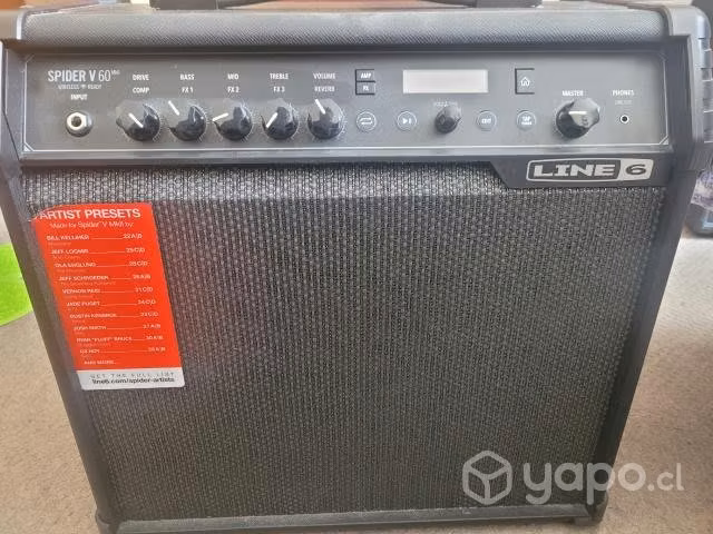 Amplificador Line 6 spider V60 Mkll