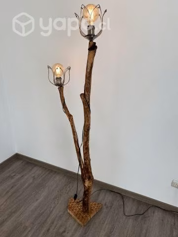 Lampara de piso 1,60m rústica - Imagen 3