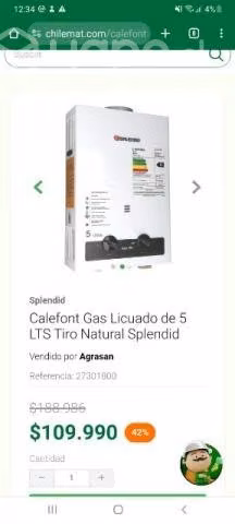 Califont splendi 5 litros - Imagen 2