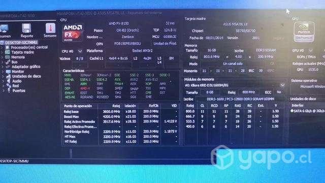 Pc amd fx8150 16gb gtx 1660 super 6gb - Imagen 4