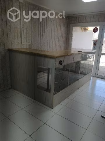 Mueble caja y exibidores con bandejas de vidrio