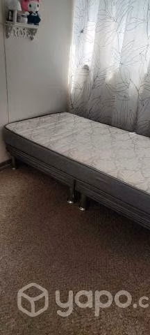 Cama americana base dividida