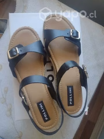 Sandalias marca POLLINI de Cuero - Imagen 2
