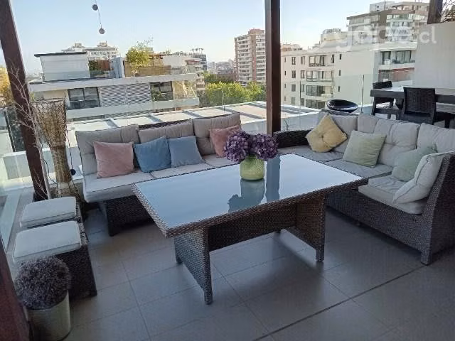 Juego de terraza rattan plastico