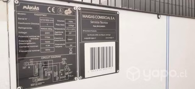 Freezer Maigas no frost 1000 litros