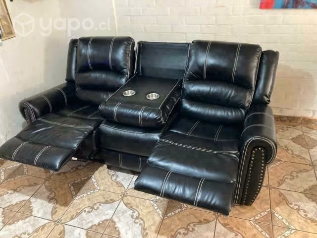 Sillon berger 3 piezas negro
