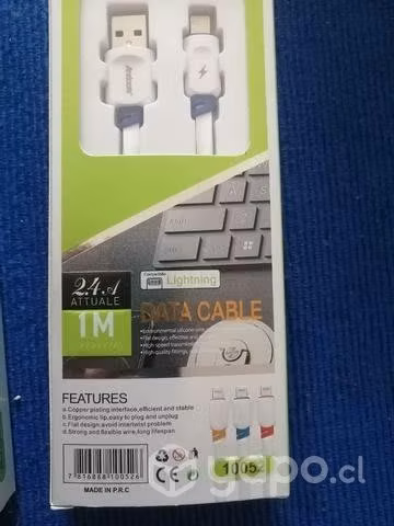 Cable cargador rápido iPhone usb c o normal