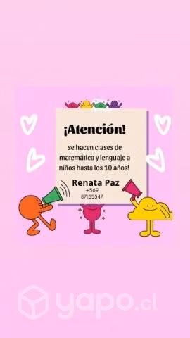 Clases de lenguaje y matemática