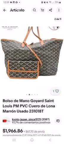 Bolso original goyard como nuevo