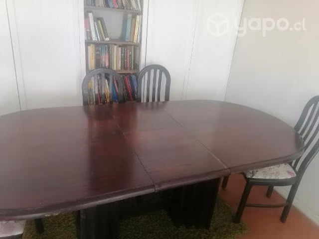 Mesa de comedor ampliable con 6 sillas - Imagen 3