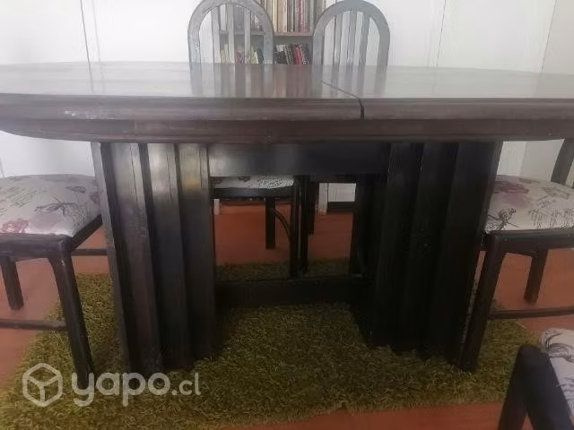 Mesa de comedor ampliable con 6 sillas - Imagen 4