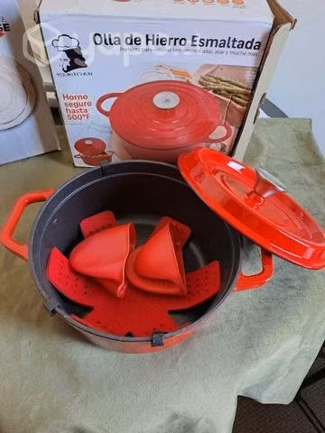 Olla de hierro fundido