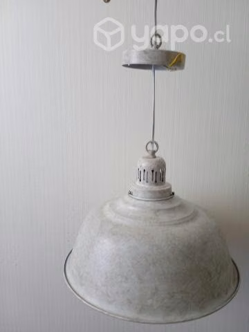 Lampara Metálica Blanca