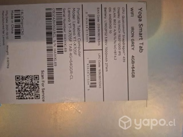 Tablet Yoga smart Tab 4GB + 64 GB - Imagen 4