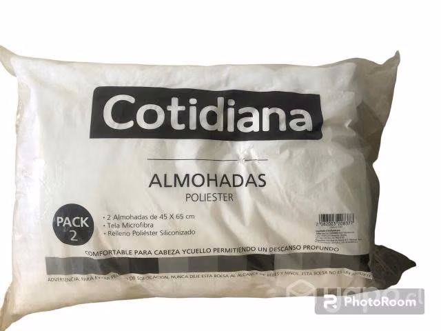 Pack 2 Alhohadas de Poliester 45x65 Cm Cotidiana