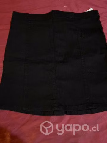 Falda jeans talla L elasticado