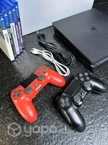 Combo Sony PS4 Slim 1TB con 2 controles y 5 juegos