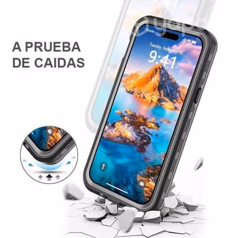 Carcasa Iphone 15 Pro Max Sumergible Waterproof Bl