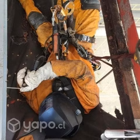 Soldaduras al arco vulco metal techo pinturas