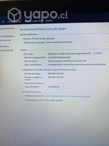 Notebook Acer Aspire 3