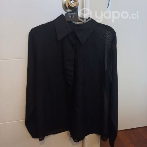 Camisa negra trasparente