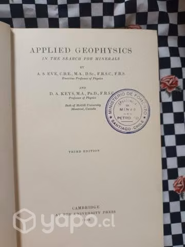 Applied Geophysics in the search for Minerals