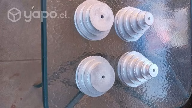 Venta de poleas y conos de aluminio.