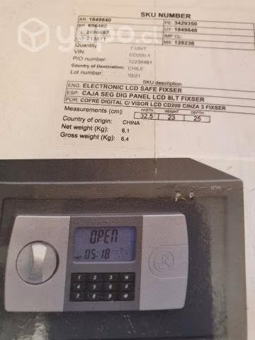 CAJA DE SEGURIDAD de ACERO nueva - Imagen 2