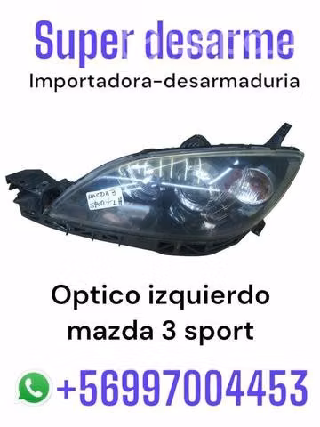 Ótico izquierdo Mazda 3 Sport desarmaduría