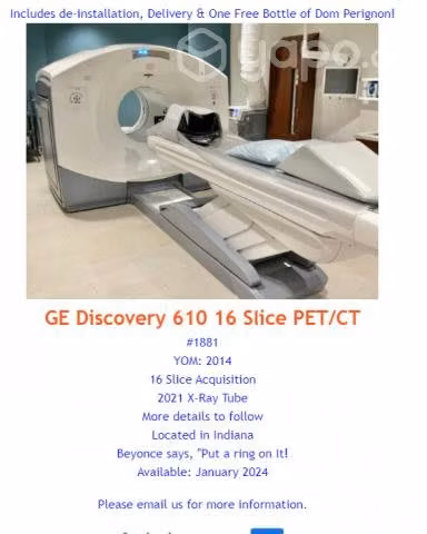 ESCANNER 16 SLICE GE discovery PET/CT