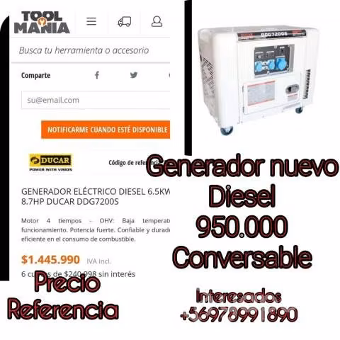 Generador nuevo