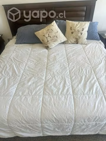 Cama King Rosen + Respaldo + Veladores