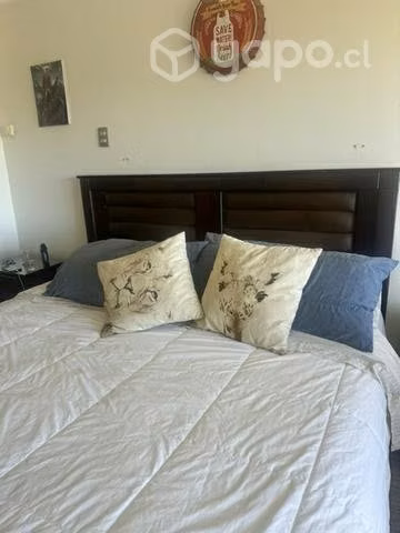 Cama King Rosen + Respaldo + Veladores