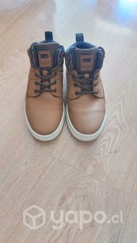 Zapatillas cuero keswick-6-76 brandy