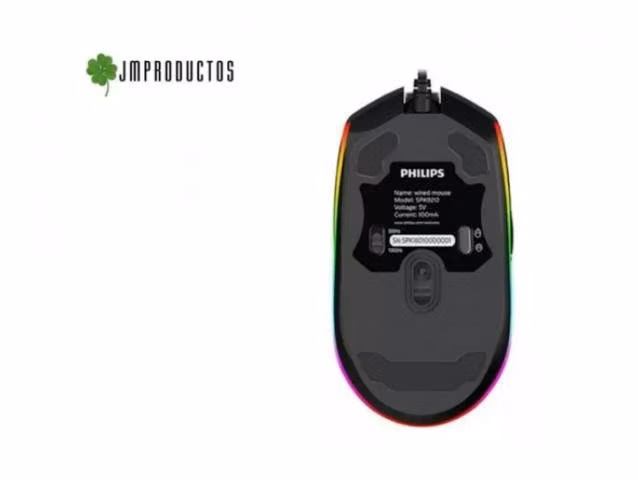 Mouse Gamer Philips Spk9212 8 Botones Dpi 6400