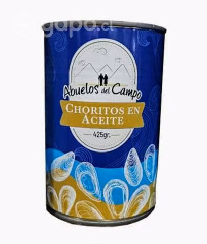 Tarro de choritos al natural o en aceite 425 grs